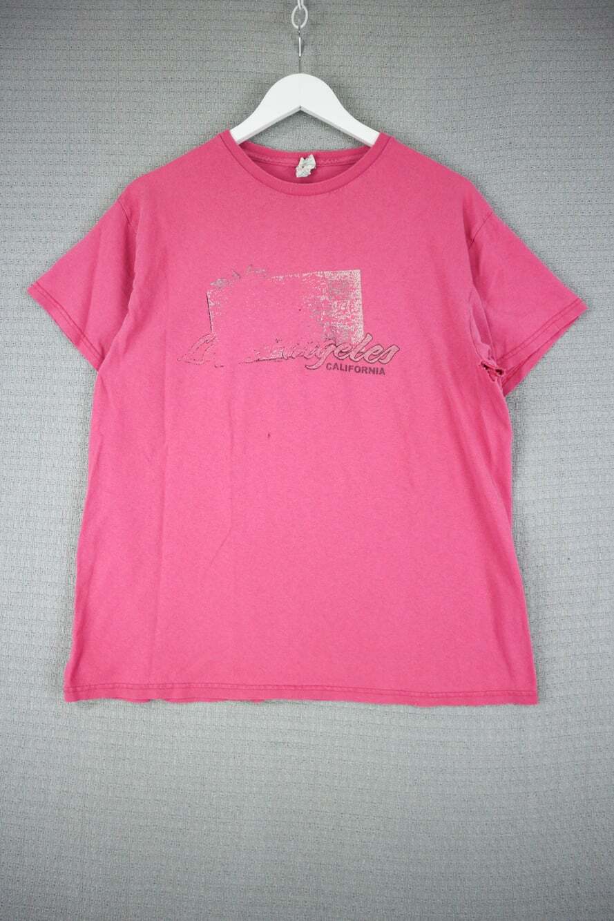 Thrashed California Pink Large Vintage Tee Mens